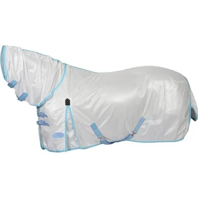 Weatherbeeta Comfitec Essential Mesh II Combo Neck Wit/Lichtblauw/Paars - Afbeelding 3