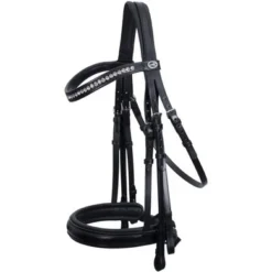 Schockemöhle Stang En Trens Hoofdstel Classic Line Barcelona Zwart/zilver