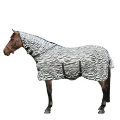 HKM Vliegendeken Met Hals Zebra 115/165