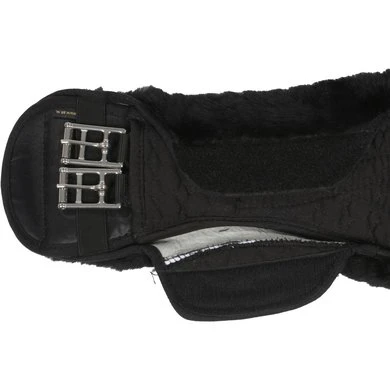 BR Dressuursingel Cheviot Zwart/Zwart 70cm - Afbeelding 6