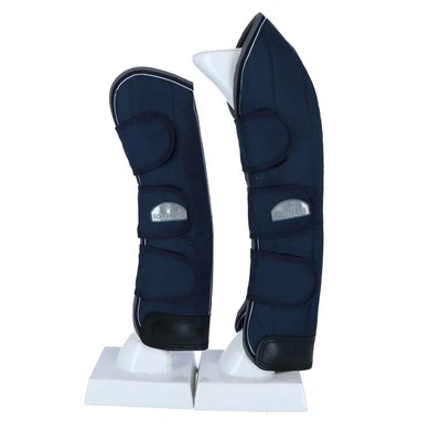 EQUITHÈME Transportbeschermers 600D Marine Blauw/Grijs/Wit - Afbeelding 2