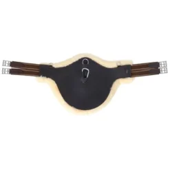 Horka Singel Leer Met Schapenvacht Bruin/Zilver