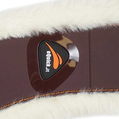 EQuick Singel ESapphire Fluffy Bruin 130cm - Afbeelding 4