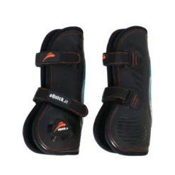 EQuick Peesbeschermers EShock Front Velcro Zwart Full