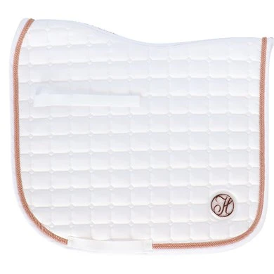 Harrys Horse Zadeldekje Reverso Comp. Dr Wit/Rosegold Full