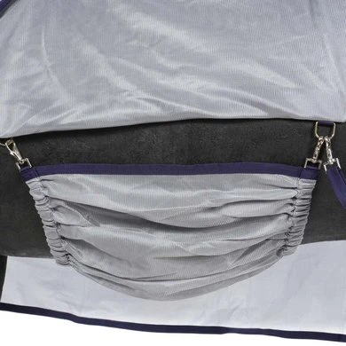 Bucas Buzz-Off Rain & Neck Zilver/Blauw 145/198 - Afbeelding 9