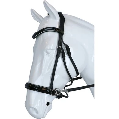 F.R.A. Bitloos Hoofdstel Abbey Zwart - Afbeelding 2