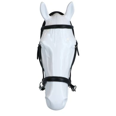 F.R.A. Bitloos Hoofdstel El Camin Softleder Teugels Zwart - Afbeelding 3