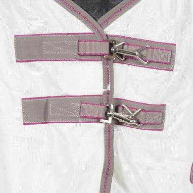 Weatherbeeta Comfitec Airflow II Combo Neck Wit/Donkergrijs/Orchid - Afbeelding 2