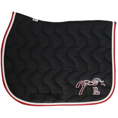 PÉNÉLOPE Pénélope Zadeldekje Classique Springen Zwart/Rood Full