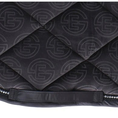 Eskadron Zadeldekje Reflexx Velvet Crystal Dressuur Donkergrijs - Afbeelding 4