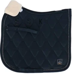 Eskadron Zadeldekje Platinum Pure Glossy Crystal Dressuur Navy