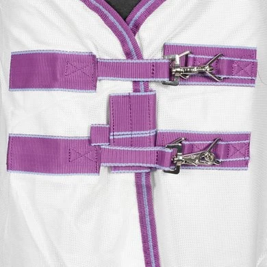 Weatherbeeta Comfitec Airflow II Combo Neck Wit/Lichtblauw/Paars - Afbeelding 3