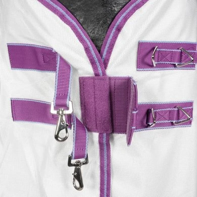 Weatherbeeta Comfitec Airflow II Combo Neck Wit/Lichtblauw/Paars - Afbeelding 4