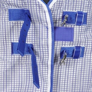 Weatherbeeta Vliegendeken Comfitec Ripshield Plus Combo Neck Wit/Blauw - Afbeelding 4