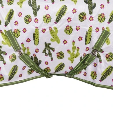 Weatherbeeta Vliegendeken Saxon Mesh Combo Neck Cactus Print 105/155 - Afbeelding 7