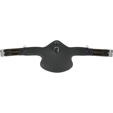 Horka Singel Met Buikbeschermer Leer Zwart/zilver