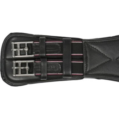 Horka Dressuursingel Zacht Gevoerd Leer Zwart/zilver - Afbeelding 3