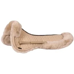 BR Zadelonderlegger Sheepskin Met Rand Taupe