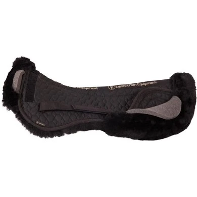 BR Zadelonderlegger Sheepskin Uitneembare Kussens Zwart Full - Afbeelding 2