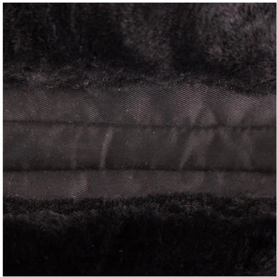 BR Zadelonderlegger Sheepskin Uitneembare Kussens Zwart Full - Afbeelding 4