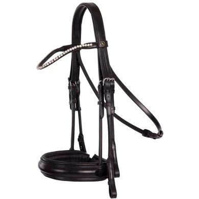 BR Stang En Trens Hoofdstel Sheffield Zwart/Zilver Full