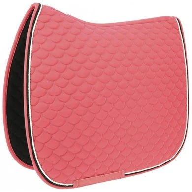 EQUITHÈME Zadeldekje Double Rope Dressuur Roze/Wit Full