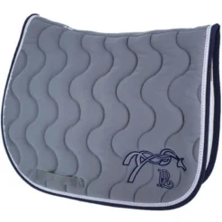 PÉNÉLOPE Pénélope Zadeldekje Classique Springen Lichtgrijs/Navy Full