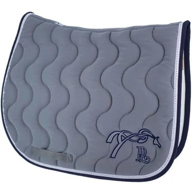 PÉNÉLOPE Pénélope Zadeldekje Classique Springen Lichtgrijs/Navy Full