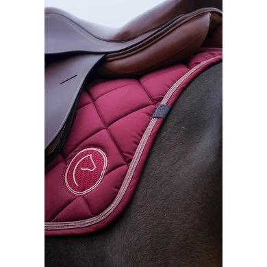 Equithème Zadeldekje Badge Springen Burgundy Full - Afbeelding 4