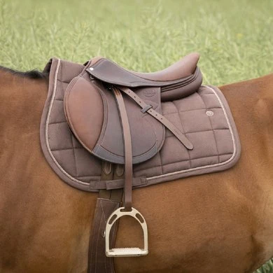 EQUITHÈME Zadeldekje Suède Chocolade Full - Afbeelding 2