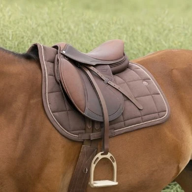 EQUITHÈME Zadeldekje Suède Chocolade Full - Afbeelding 3