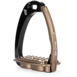 Tech Stirrups Stijgbeugels Venice Sloped Zwart/Bruin M