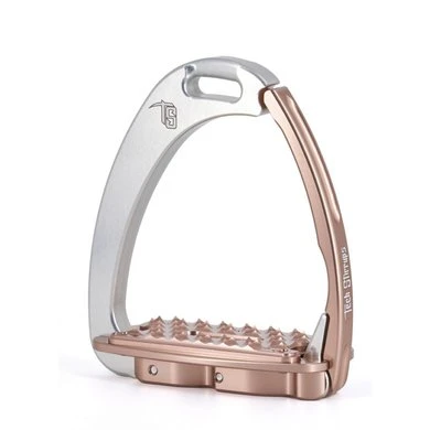 Tech Stirrups Stijgbeugels Venice Sloped Zilver/Rose M