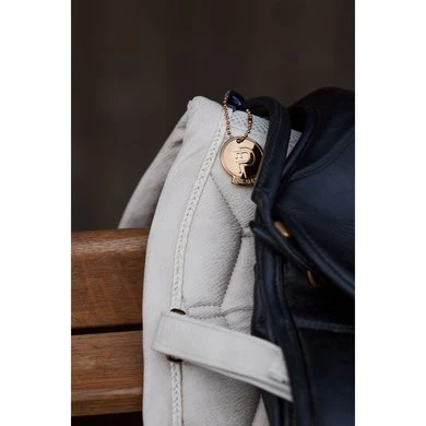 Eskadron Platinum Dressuurzadeldekje Metallic Faux Leather Tan Taupe - Afbeelding 5