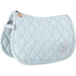 Eskadron Platinum Zadeldekje Metallic Faux Leather Powder Blue Shetlander