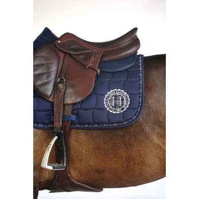 Harcour Veelzijdigheidszadeldekje Salvador Navy/Wit Full