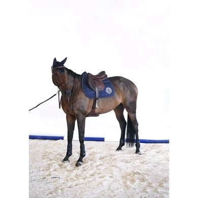 Harcour Veelzijdigheidszadeldekje Salvador Navy/Wit Full - Afbeelding 2