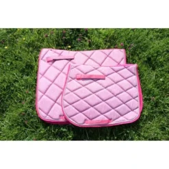 HB Zadeldekje Sparkling Glitter Springen Roze Full