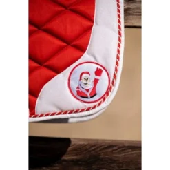 HB Zadeldek Christmas Dressuur Christmas Red Glitter Full