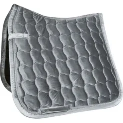 HKM Zadeldekje Velluto VZ Donkergrijs Pony