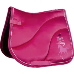 HKM Zadeldekje Keep On Riding Wijnrood Pony Veelzijdig