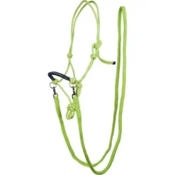 HKM Touwhalster Strass Met Teugel Lime/Navy