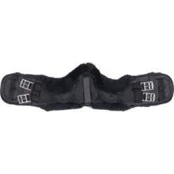 HKM Singel Lamsvel Zwart/Zwart