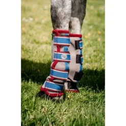 Horseware Flyboots Oatmeal/Check Cob