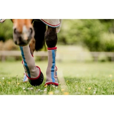 Horseware Flyboots Oatmeal/Cherry - Afbeelding 3