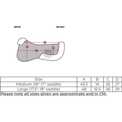 LeMieux Zadelonderlegger ProLambs Pro-Sorb Black/Natural - Afbeelding 3