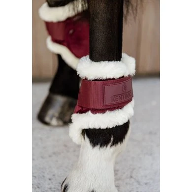 Kentucky Horsewear Kentucky Kogelbeschermer Young Horse Velvet Vegan Bont Bordeaux - Afbeelding 4