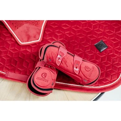 Kentucky Horsewear Kentucky Peesbeschermers Bamboo Elastic Velvet Rood - Afbeelding 11