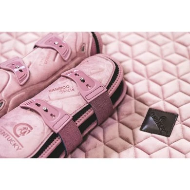 Kentucky Horsewear Kentucky Kogelbeschermer Young Horse Velvet Oud Roze - Afbeelding 7